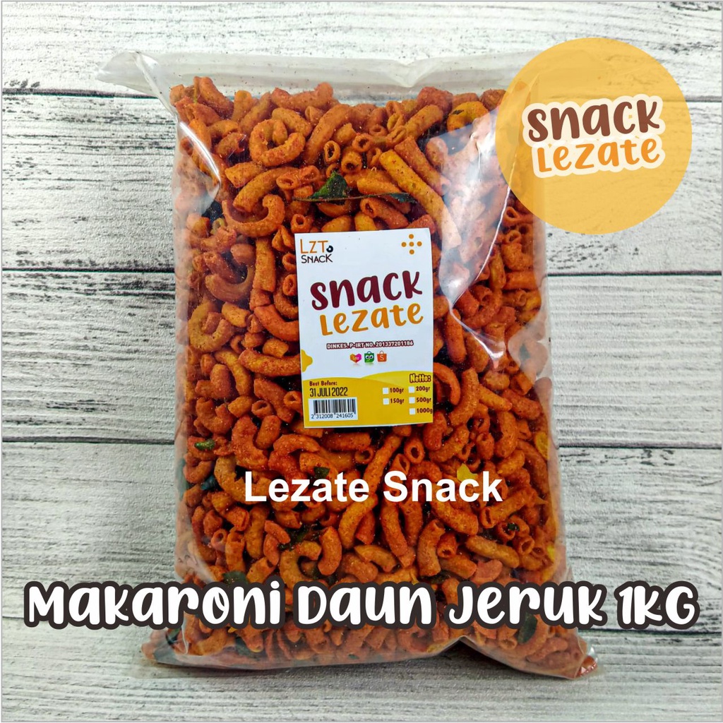 

Makaroni Bantet Daun Jeruk Murah 1kg / Macaroni Pedas Daun Jeruk Kiloan / Makaroni Bantat / Makaroni Bantet Pedas Lezate