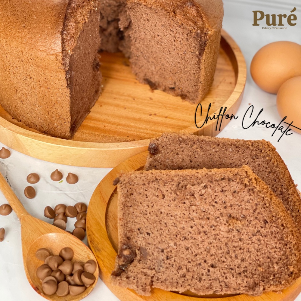 

Chiffon Chocolate Whole Cake