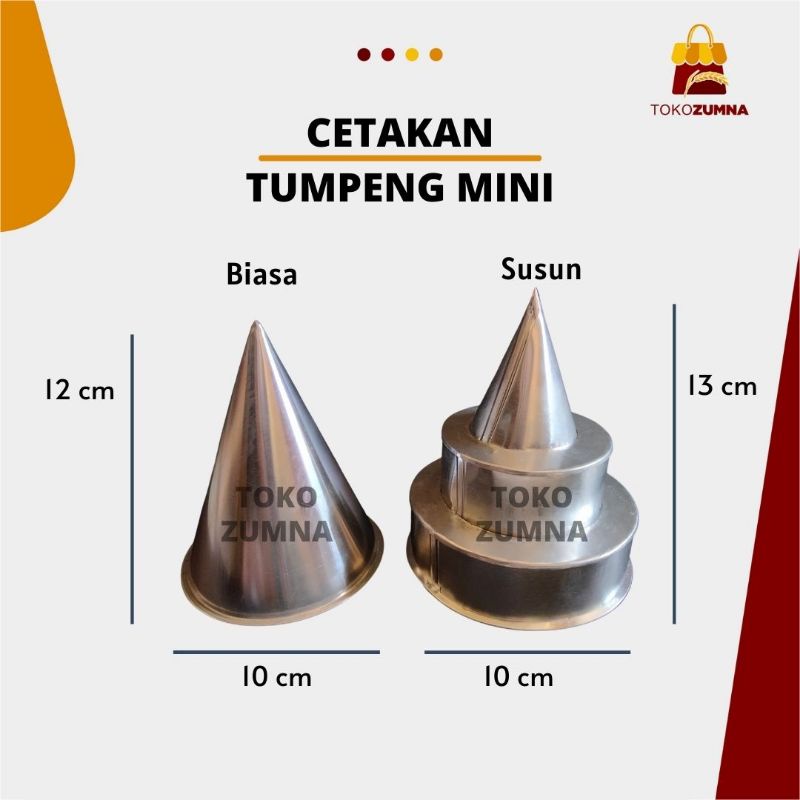 Cetakan Tumpeng Mini / Cetakan Tumpeng Susun / Tumpeng Mini Susun