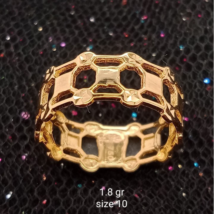 Cincin emas 17K - 1.8 gr Kadar 750 - 1155