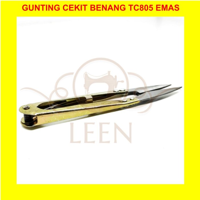 Gunting Cekit EMAS GRADE A BAJA KARBON Pemotong Benang Cekris LEEN