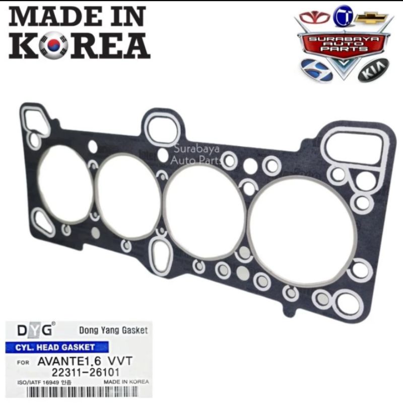 Gasket Cylinder Head Hyundai Matrix Packing head