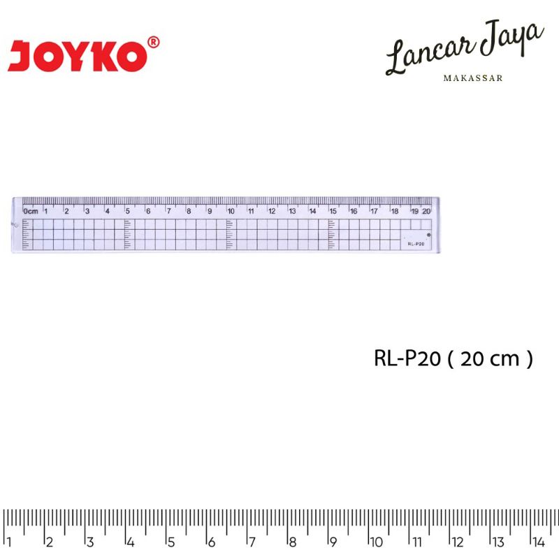 

Joyko Ruler Penggaris 20 cm RL-P20