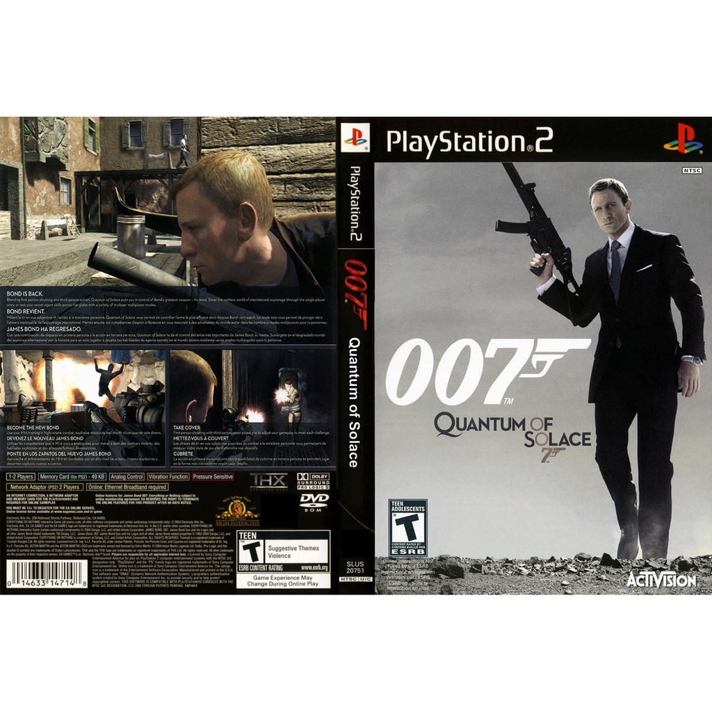 DVD Game PS2 007 Quantum of Solace