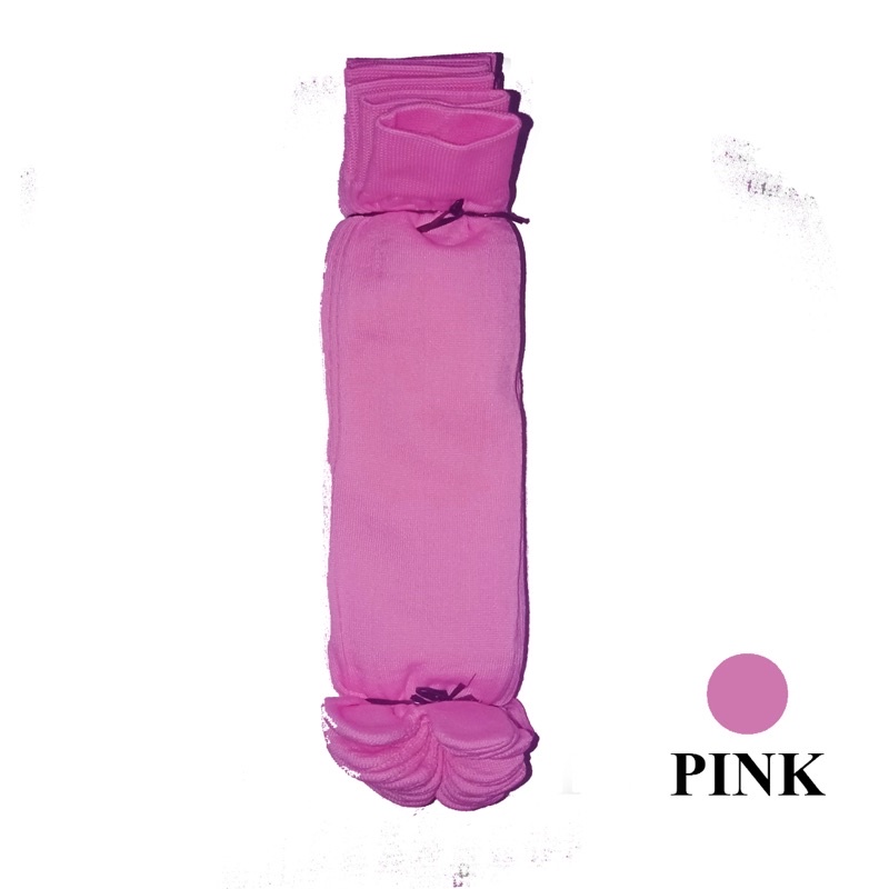Kaos Kaki Jari Jempol Polos Varian Warna Lusinan-PINK