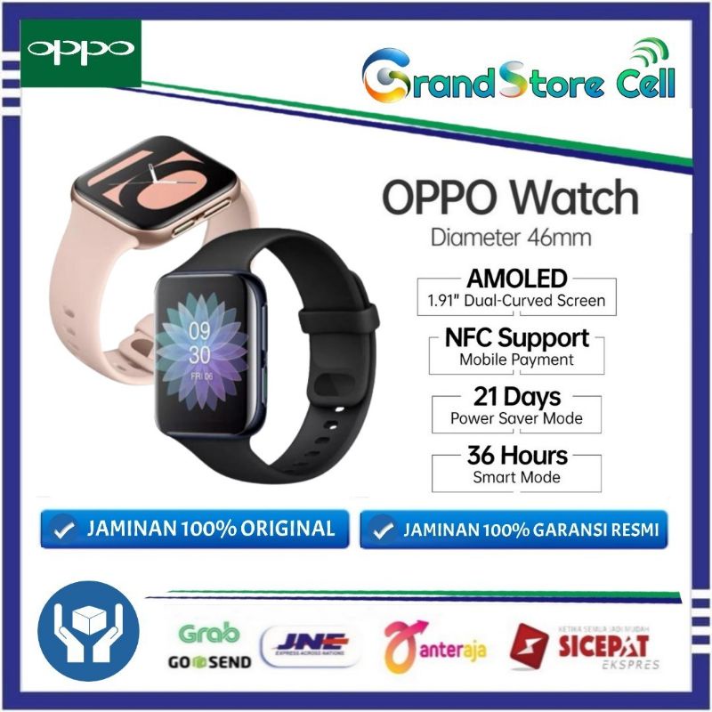 OPPO Watch 46mm - Smartwatch Original Garansi Resmi OPPO Indonesia