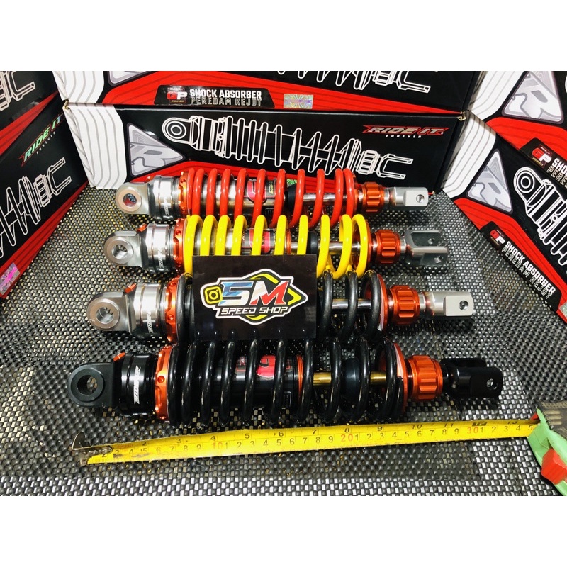 Shock Shockbreaker Matic Non tabung RIDE IT GP Stelan Click Fungsi Klik Rebond 310 mm 330 mmRep KTC 
