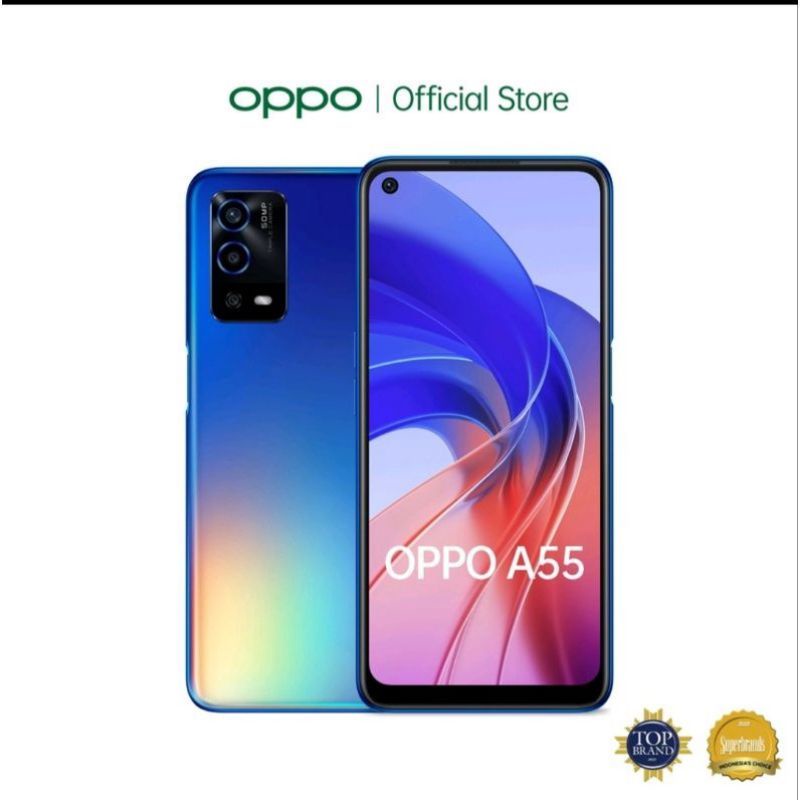 HP OPPO A55 RAM 4 64 GARANSI RESMI 1 TAHUN ORIGINAL NEW BARU 100%