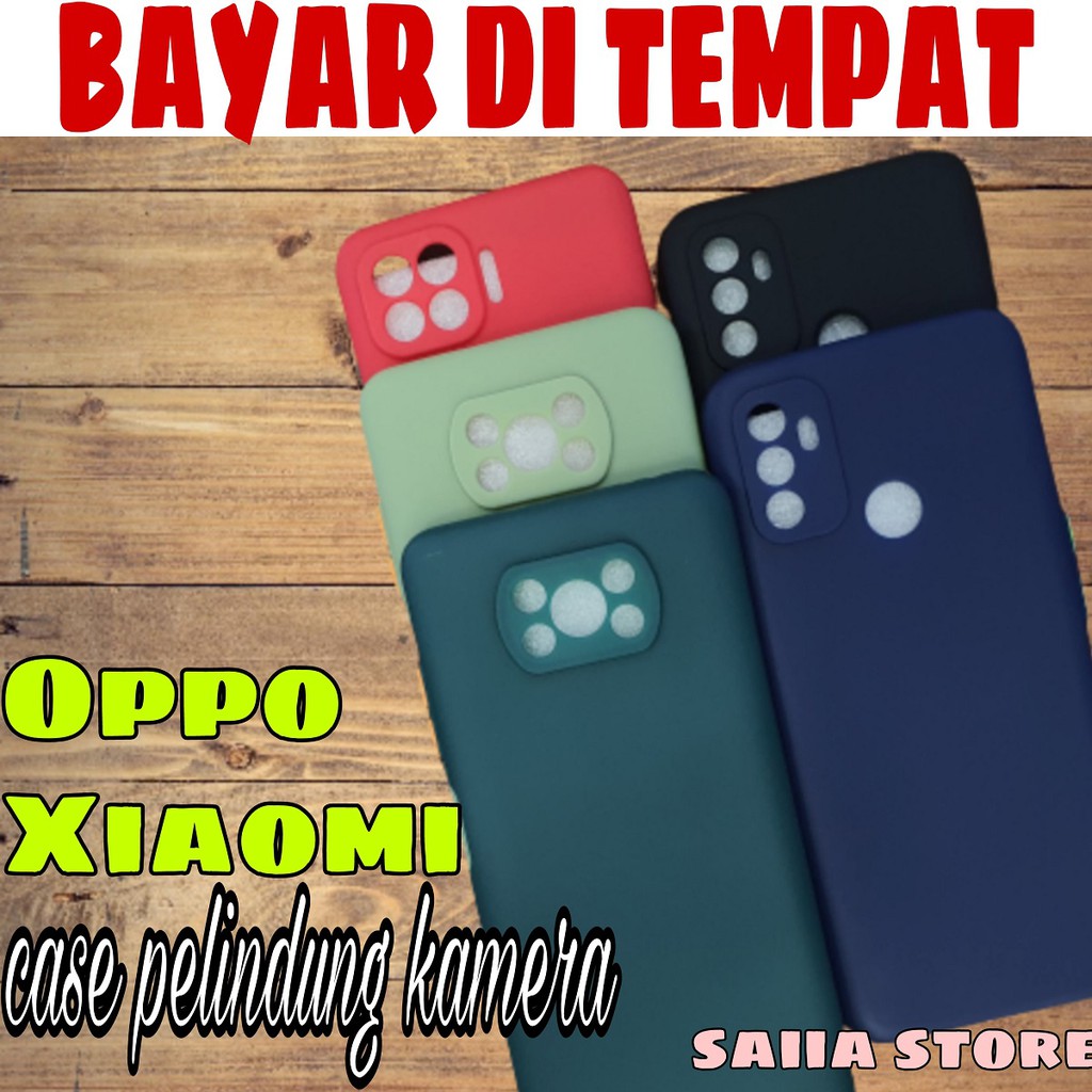 Softcase Pelindung Kamera Aneka Warna OPPO RENO 4F / OPPO A33 / POCO X3