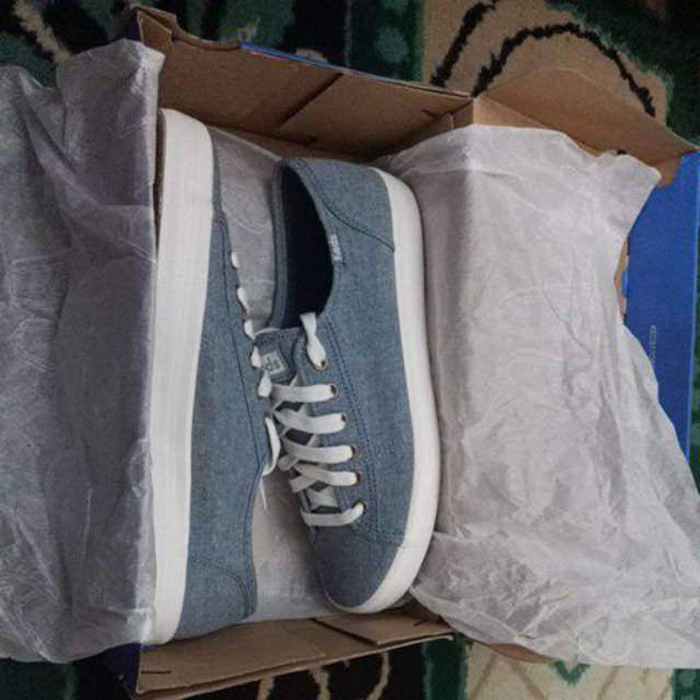 Keds ortholite kickstart chambray blue