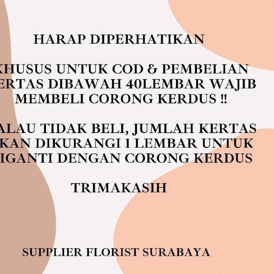 

KERTAS BUNGA (1 PACK: 20 LBR) FRAME GOLD/WRAPPING PAPER/ WRAP BUNGA/FLOWER WRAP/PEMBUNGKUS KERTAS WATERPROOF