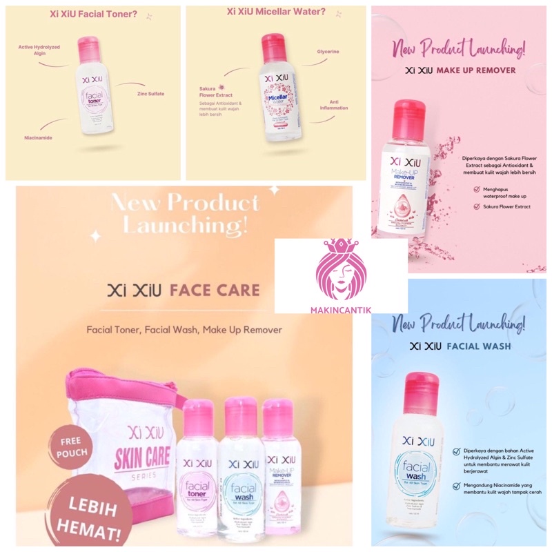 Xi Xiu Face Care/ Facial Wash/Toner/Make Up Remover/ Micellar Water