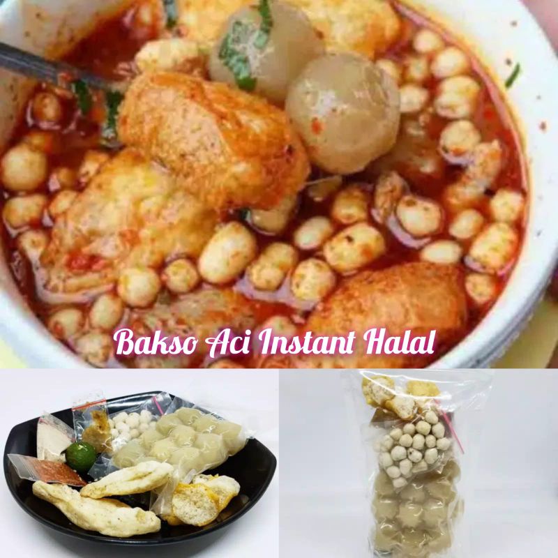 Bakso aci instant seblak instant baso aci cuanki kekinian halal isi lengkap pilus cilok siomay murah promo