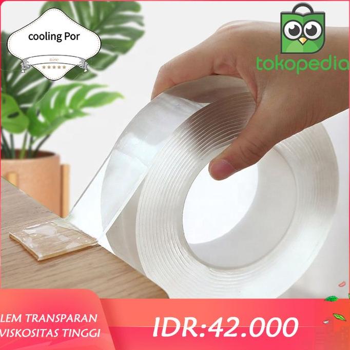 

TERBARU! Nano Magic Double Tape Air 30mm x 1mm x 5 m akrilik dapat dicuci