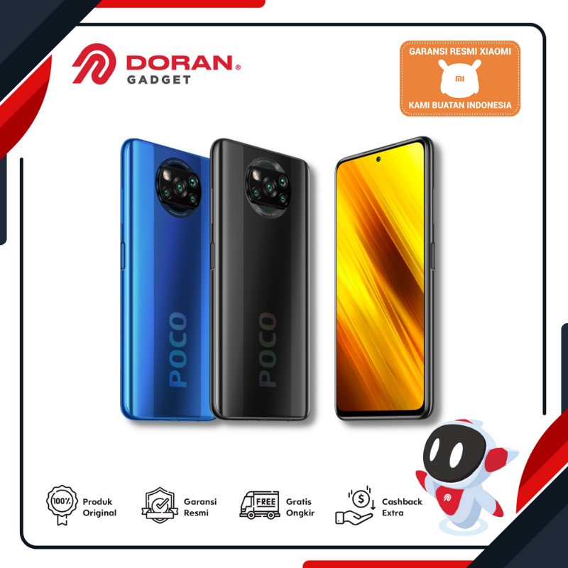 Xiaomi Poco X3 NFC 6GB / 64GB | 8GB / 128GB | 6/64 | 8/128 - Garansi TAM 1 Tahun