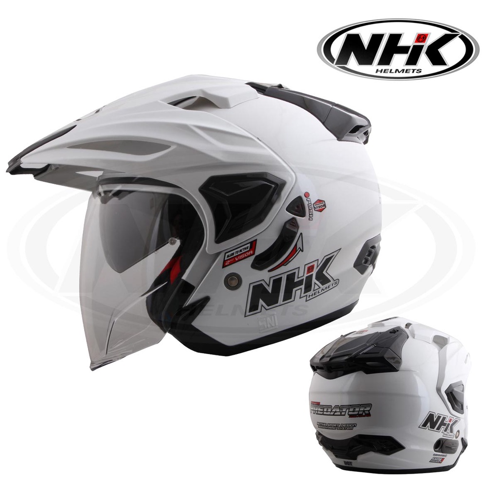 HELM NHK PREDATOR CRYPTON SOLID WHITE ORIGINAL NHK