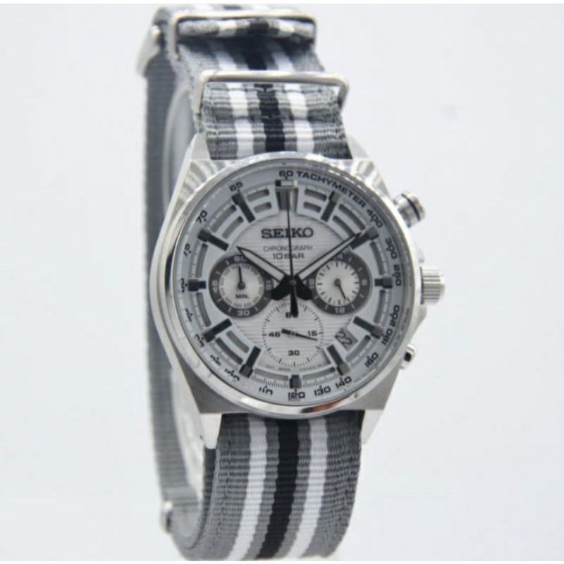 SEIKO JAM TANGAN PRIA SEIKO SSB403P1 ORIGINAL GARANSI RESMI TALI KANVAS