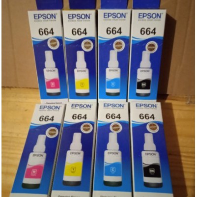 Satu Set Tinta Epson 664 Kemasan BARU HIGH QUALITY