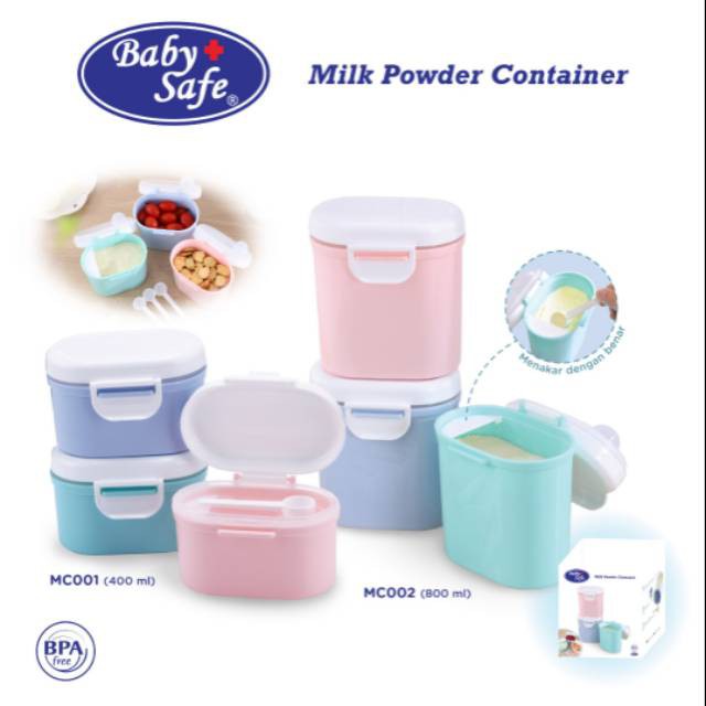 BABY SAFE - MILK POWDER CONTAINER 800 ML (MC002) / TEMPAT WADAH SUSU BUBUK