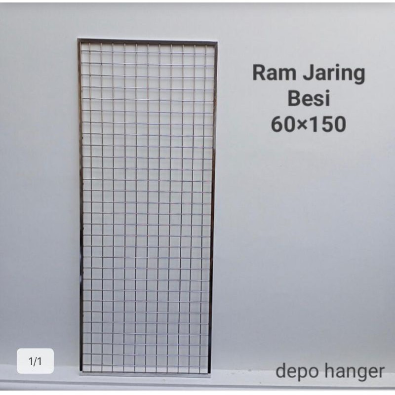 Ram Jaring besi Crome 60×150 tebal