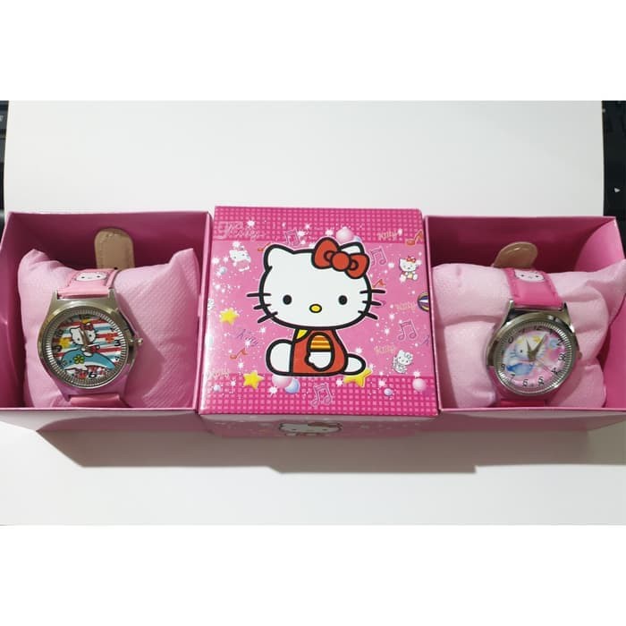 Jam Tangan Hello Kitty / Jam Tangan Kucing / Jam Anak Hellokitty Jam Tangan Hello Kitty ANAK CEWEK
