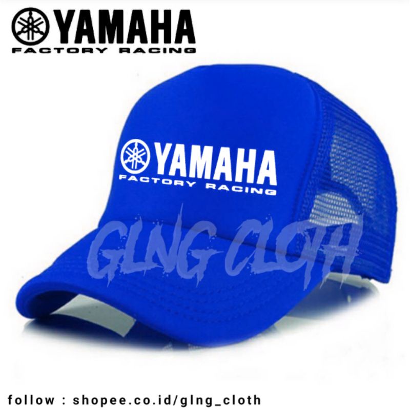 Topi Yamaha Factory Racing Trucker Jaring - Topi Yamaha