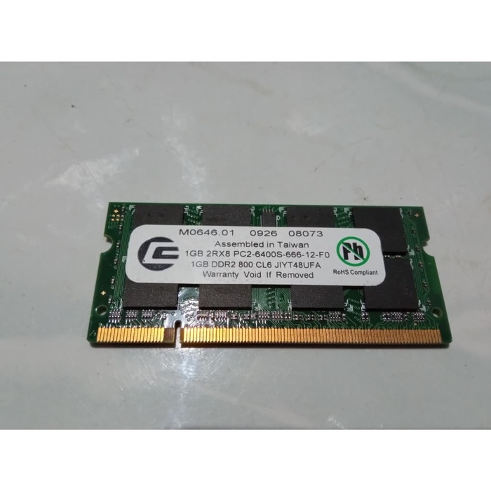 RAM Laptop 1GB DDR2 2RX8 PC2-6400s-666-12-FO