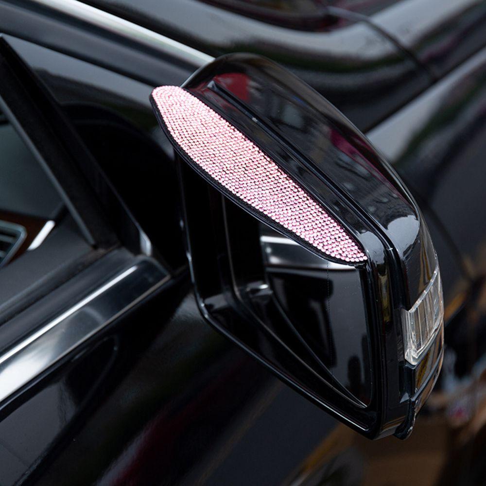 Populer 2pcs Kaca Spion Alis Baru Anti-reflective Aksesoris Mobil Weather Shield Kaca Spion Shade Rainproof Blades