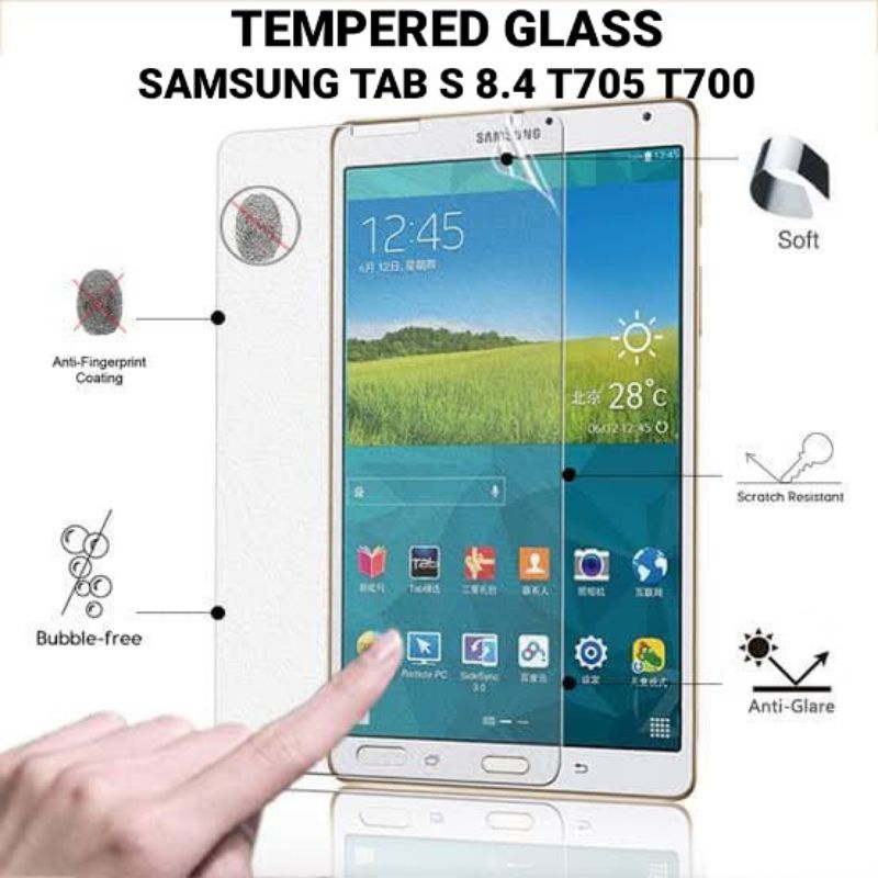 TEMPERED GLASS SAMSUNG TAB S 8.4 T700 T705 ANTI GORES KACA PREMIUM