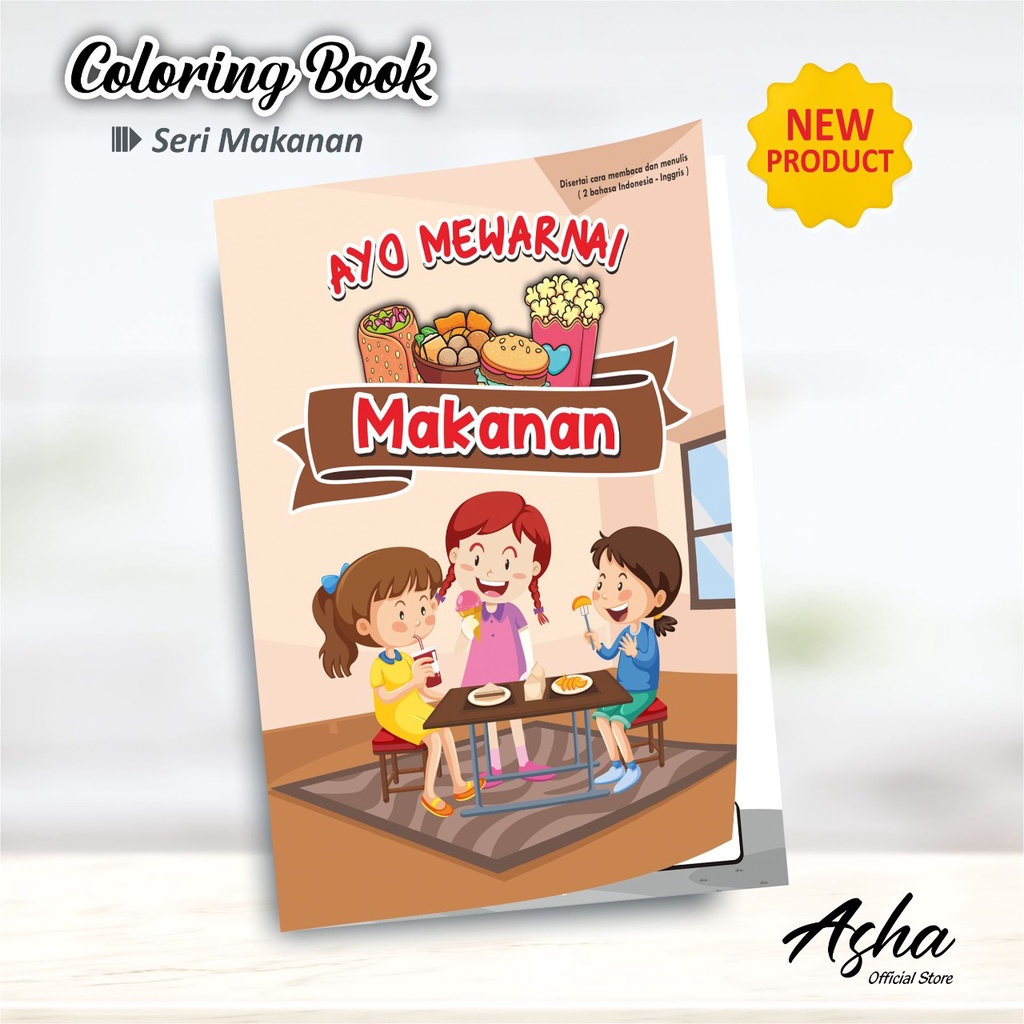 

BUKU BELAJAR MEWARNAI ANAK TK PAUD - BUKU EDUKASI MEWARNAI ANAK SERI MAKANAN