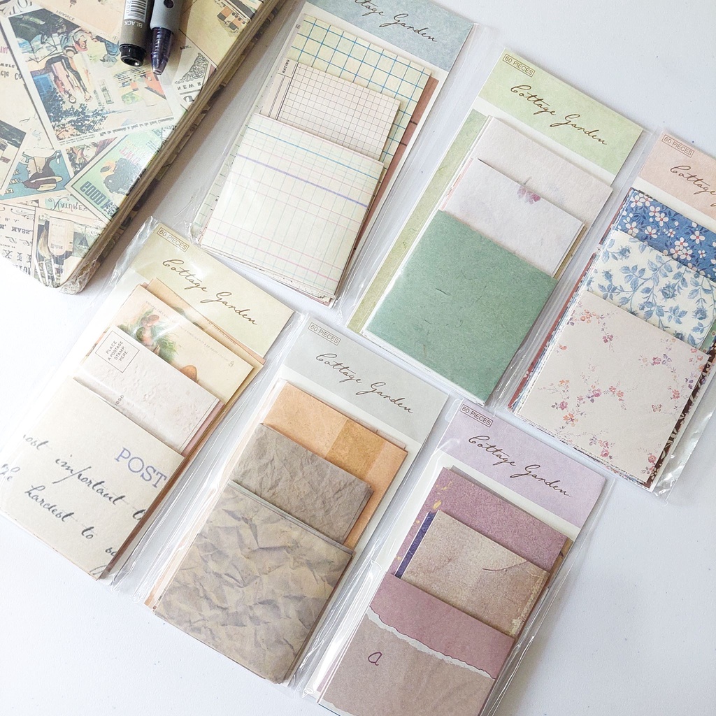 

Cottage Garden Kertas Dekor - 30 Lembar Motif Aesthetic Vintage - Journal Kit