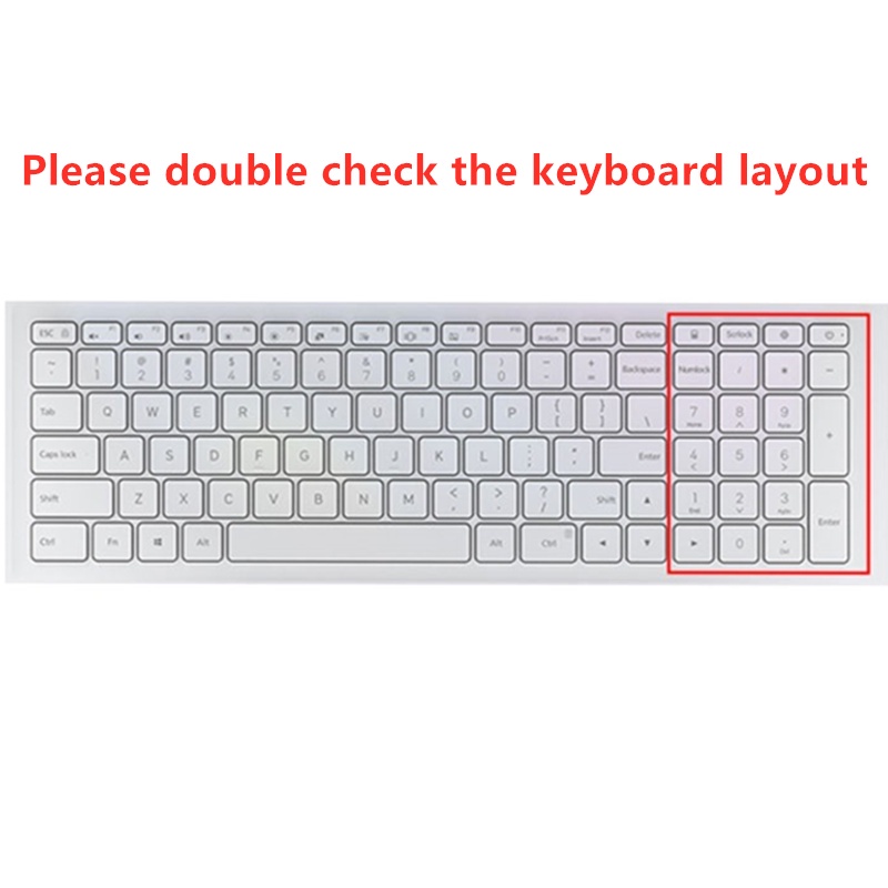 For 15.6 Inches Xiaomi Ruby I7-8550U Soft Ultra-thin Silicone Laptop Keyboard Cover Protector