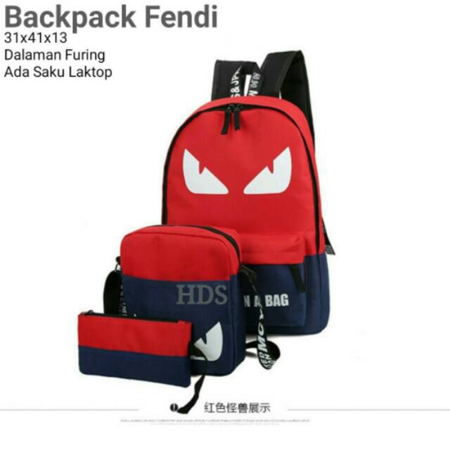 COWOK PRIA LAKI COCOK KULIAH SEKOLAH MAIN / PR OMO RANSEL DIMANNE 52333 IMPORT BAHAN DINIR T233