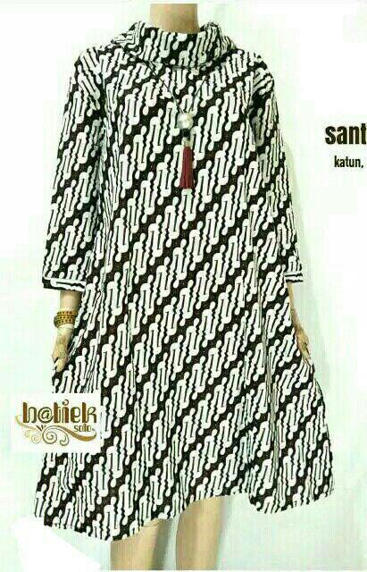 Tunik Santika White Jumbo 3 Batik Seragam Kantor Kerja Modern Tunic Batik Ld 120 Xxxl Big Size Besar