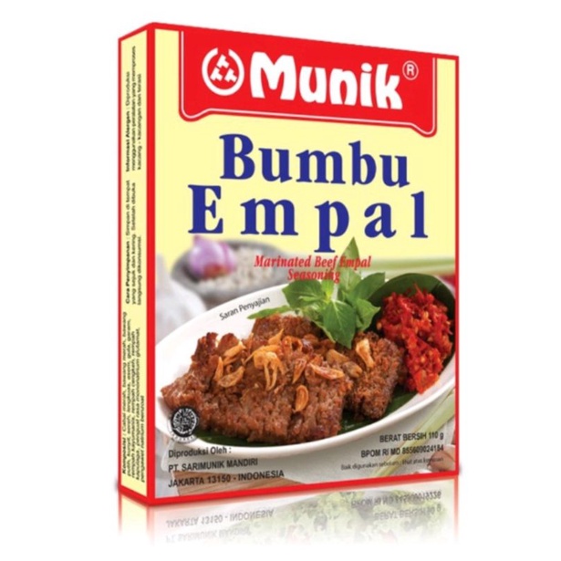 

Munik Bumbu Empal 110g exp Desember 2025