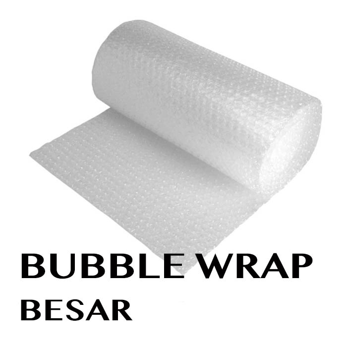 

Bubble wrap ekstra untuk pengemasan besar