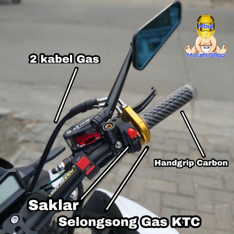 TERMURAH SEINDONESIA Gas spontan KTC saklar + handgrip
