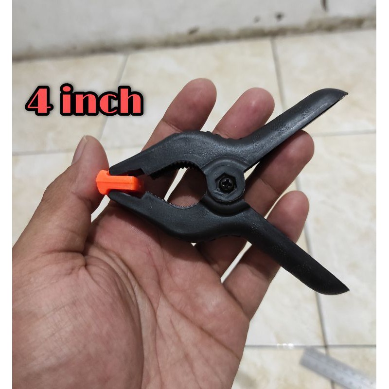 4 inch - Klem Jepit Kayu Besi / Spring Clamp / Alat Penjepit Kayu / Multiplek Klem / Catok Kayu Besi