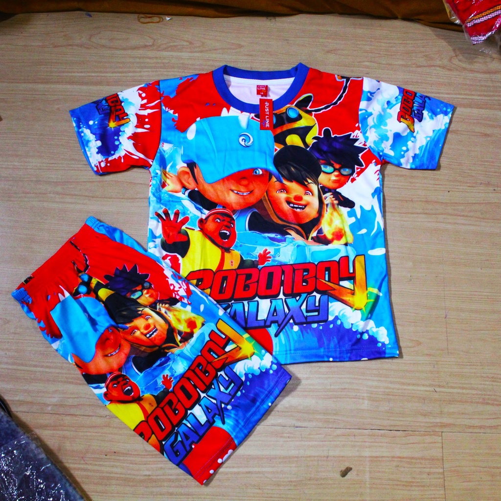 Setelan baju anak laki laki/setelan Boboiboy boy