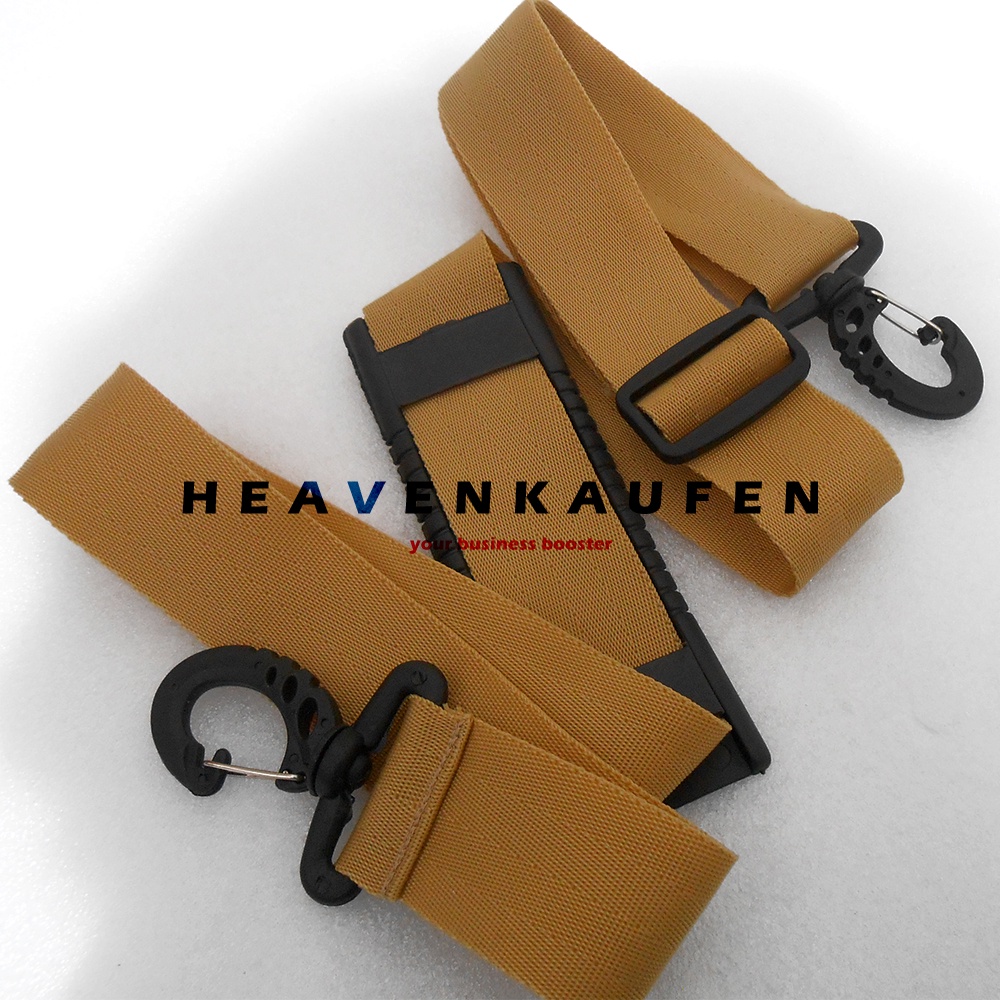 Strap Tas / Tali Selempang Tas Pria Lebar 3,8 cm Warna Khaki Kopi Susu