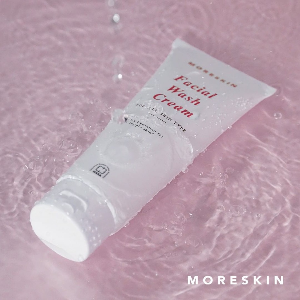 Moreskin Facial Wash Cream Nasa / Sabun Cuci Muka Moreskin Mencerahkan Wajah