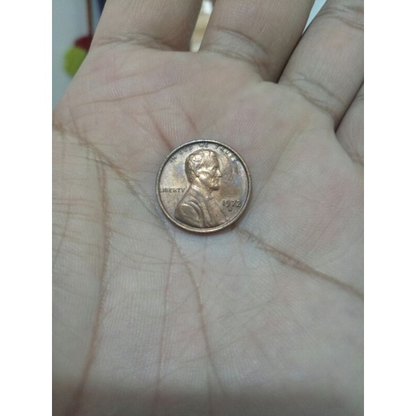 koin one cent lincoln th 1972d