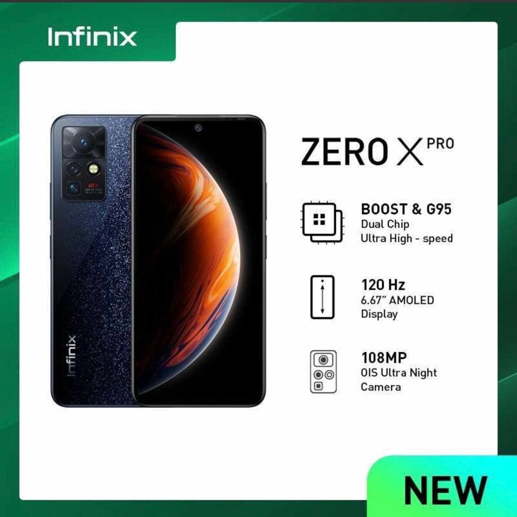 Infinix Zero X Pro [8GB+256GB] MediaTek Helio G95 - 108MP Triple Camera - 6.67