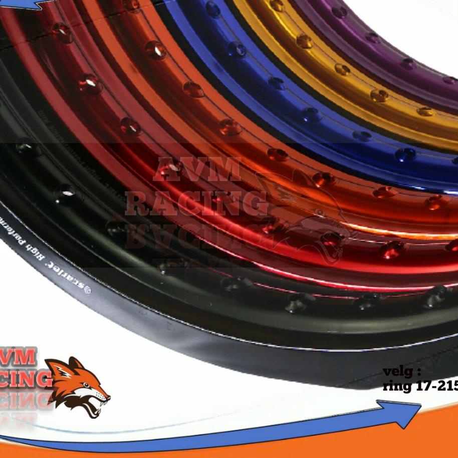 Berkualitas pelek tapak lebar velg jari jari scarlet ring 17 215 .harga 1 biji .NOT TDR TK RACING JI