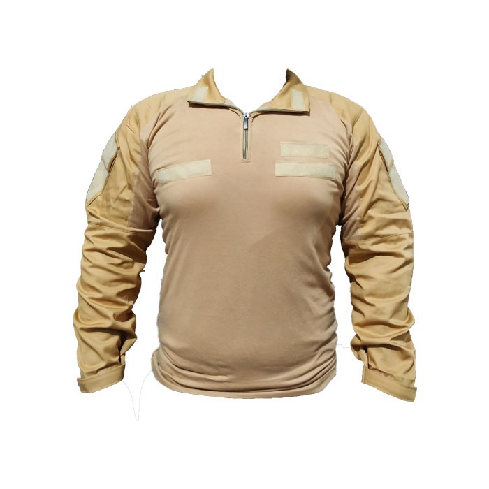 combat shirt tan - baju kaos tactical bdu