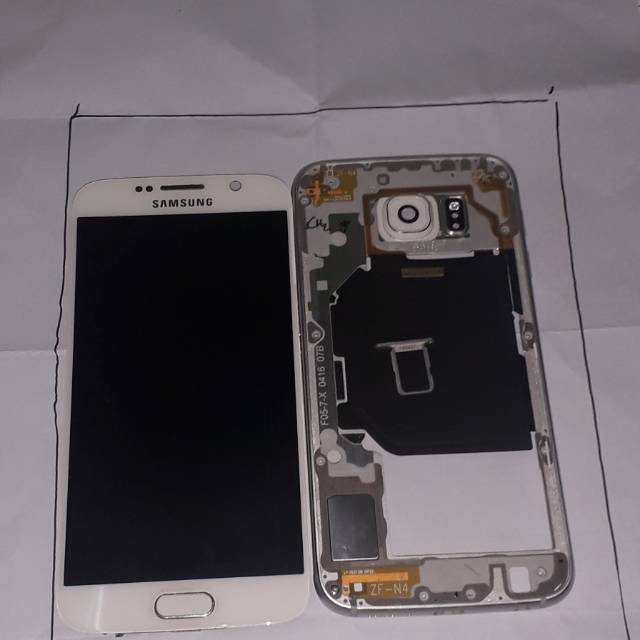 LCD Samsung s6 flat mulus