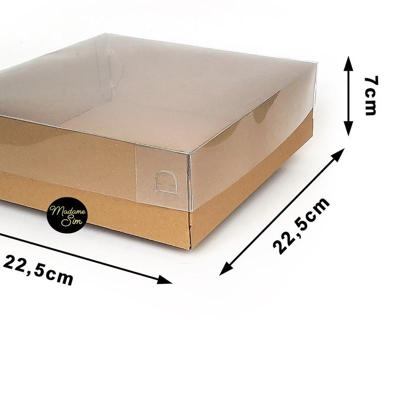 

BOX MIKA - DUS KUE - KOTAK - KARDUS 22 x 22 x 7 CM (ISI : 10 PCS)