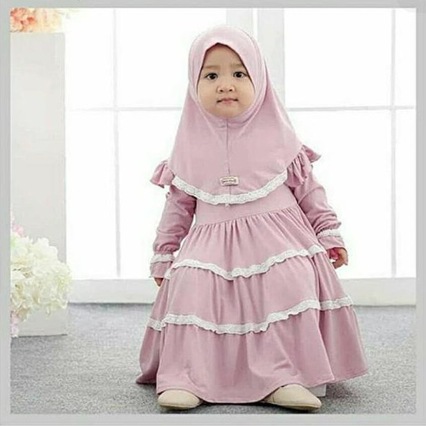 Gamis Jessie syar'i kids 3-4 tahun