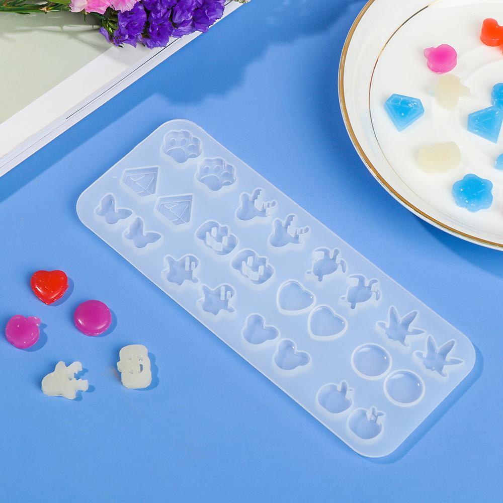 Preva Cetakan Silikon Alat Membuat Perhiasan Menjatuhkan Lem Handmade Earrings Resin Mould