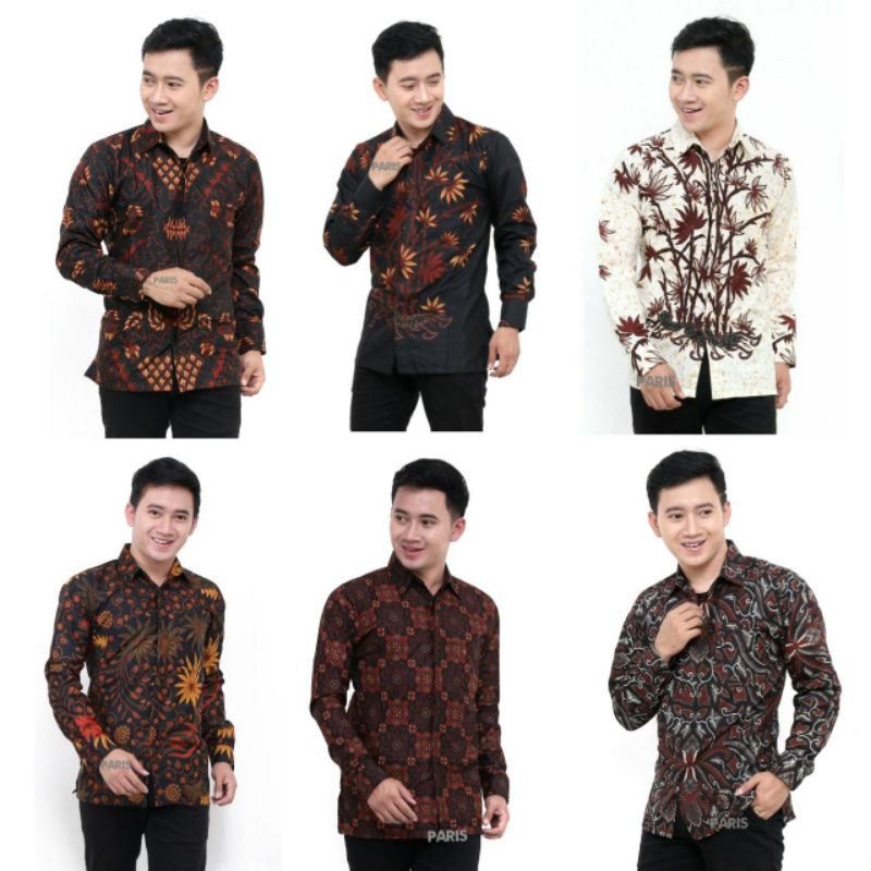 DISTRO Batik HRB026 FASHION Kemeja formal  Pekalongan Manuk M L Xl Tulis Halus Kemeja Batik Fahion 1